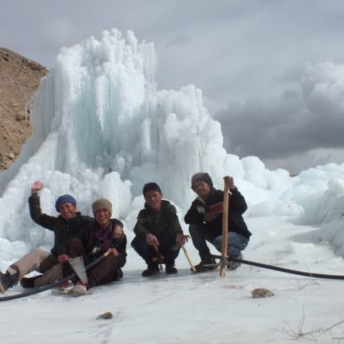 The Engineer Who Is Creating Ice Stupas To Solve The Water Problems Of