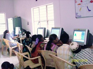 Computers at the DSF's R T Nagar Center