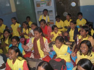Students at a DSF Adopted School