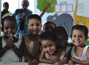 Children at the Mobile Creche