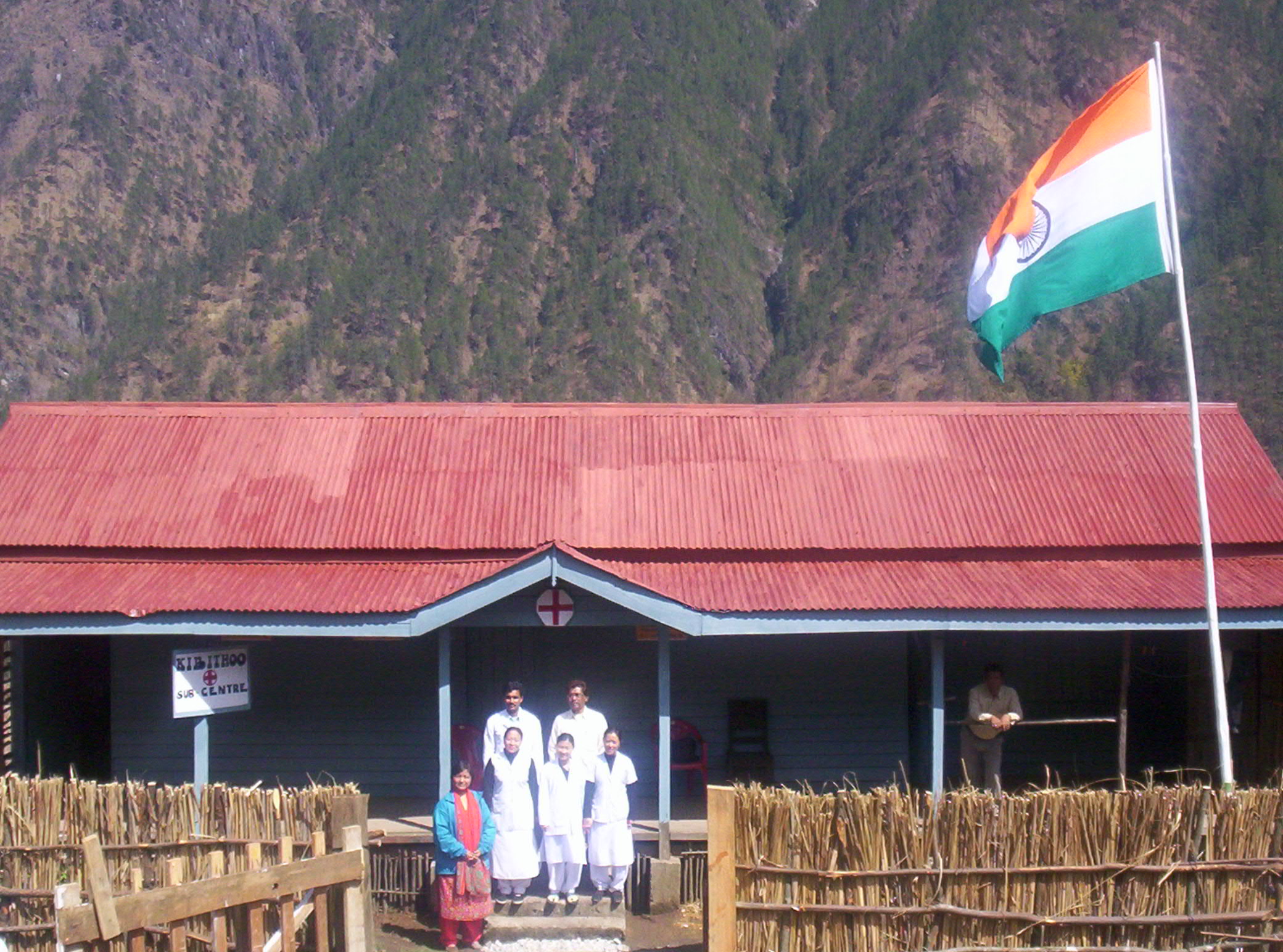 Staff of Kibitho pose outside their sub-centre