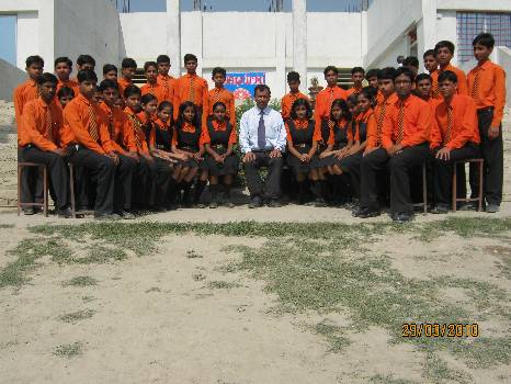 Chandrakant with his students