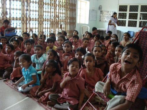 The Students at Dhanvantri School