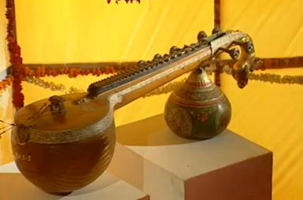 The Rudra Veena - a stringed Indian musical instrument