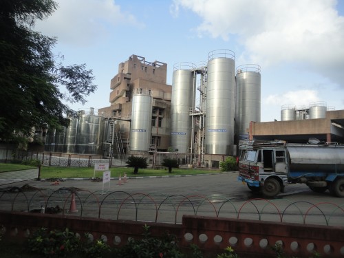 The Amul dairy plant at Anand