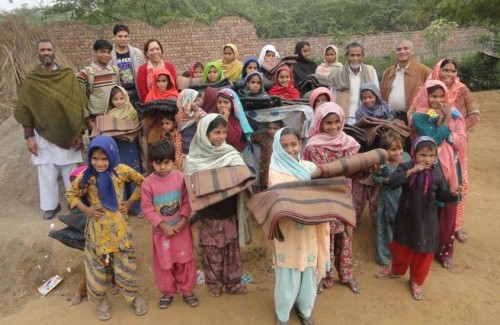 Blanket Distribution Drive at one of the IIMPACT centres