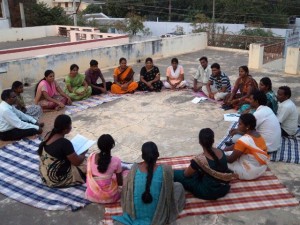 Film Making Meeting Held in the Village