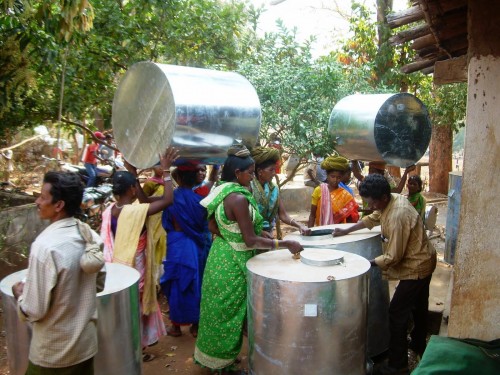 A Self Help Group (SHG) managed village grain bank in Odisha's Koraput district. 