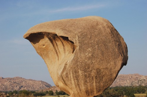 The breathtaking display of his monumental body of work starts a little before you reach Idar. At a place called Saapawada or the Abode of Snakes. You concentrate on the ground looking for any sign of the creepy crawlies, but they are conspicuous by their absence. That’s when you see a gigantic rock in the shape of a snake, and it dawns on you from where the village got its name. 