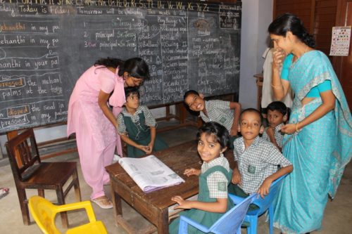 Students of Class II, posing for my camera