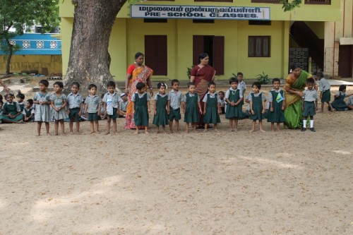 All Ready, Get Set Go… Running race for primary kids at the school