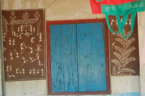 The welcome sign of a Warli home