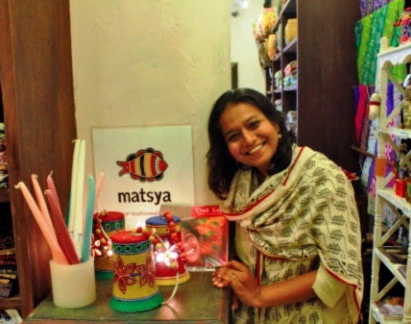 Neha Gandhi was inspired to start Matsya Crafts when she was volunteering to help victims of the 2001 earthquake in Kutch, Gujarat