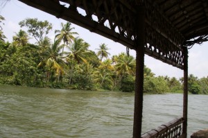 Framed by the country boat