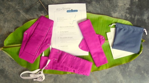 Eco Femme Kit - Washable cloth-based sanitary napkins to reduce damage to the environment