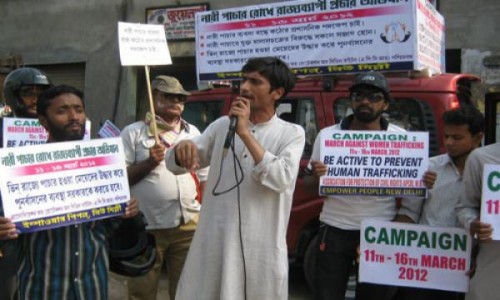 Shafiq Khan conducts community awareness workshops to fight gender-based exploitation.