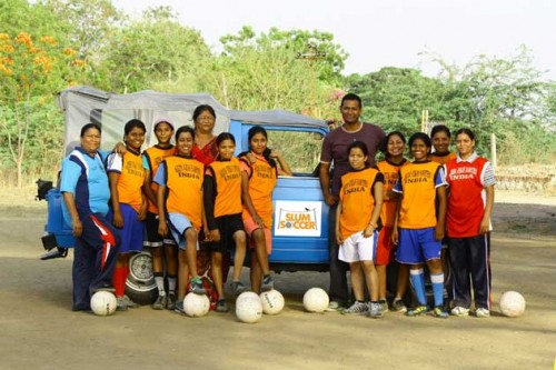 Slum Soccer - a Nagpur based initiative that is using soccer as a means of developing an economically backward section of society.
