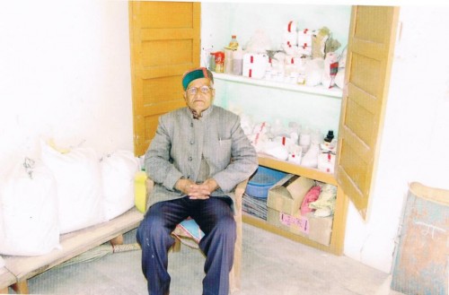 Mr Nand Lal Gupta in his lab in Solan, Himachal Pradesh