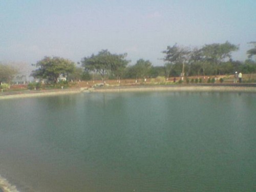 The lake at Guntur after the restoration work was complete