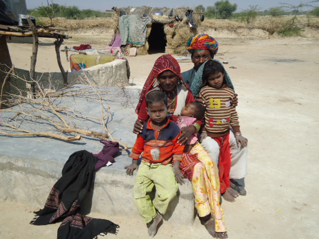 A Bagariya family in the outskirts of Ajmer