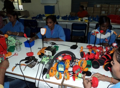 Thrive Solar Shop Floor, where the OneChildOneLight Study Lights are manufactured.