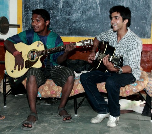 Music Basti's work has given the children a better sense of self-worth.