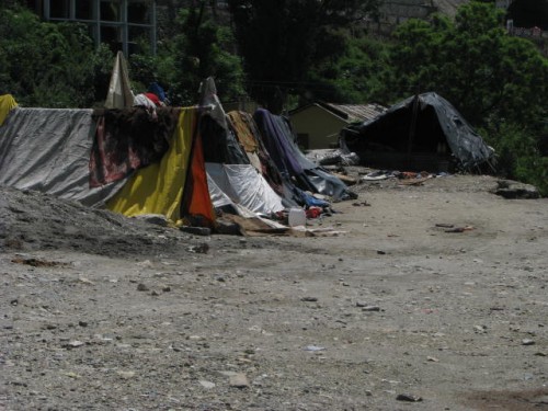 People living along the banks of Bagirathi River in the Gyansu area of Uttarkashi. They have lost everything due to floods.