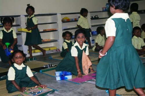 The children at Sevalaya are active and have been taught to believe in self-help.
