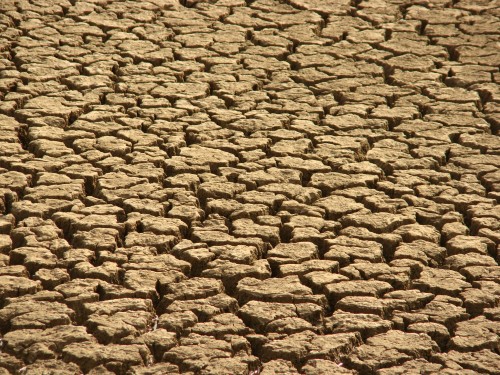 The parched and arid land, where on non-rainy days, there was no underground water also.