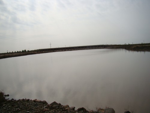 The fifth lake that was constructed on the site: Water now so pure, so sublime. There are now 15 lakes there, all filled to the brim!