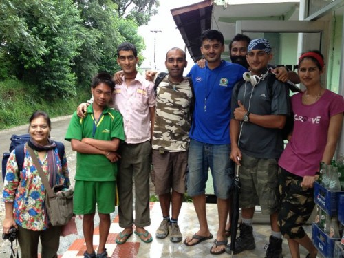 Adiytya Shinde and team at SAHIL 'For Uttarakhand'