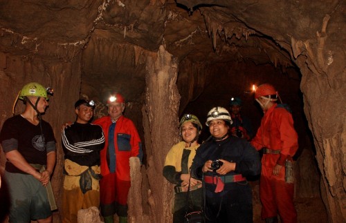 Caving in Meghalaya - one of the attractions of the region