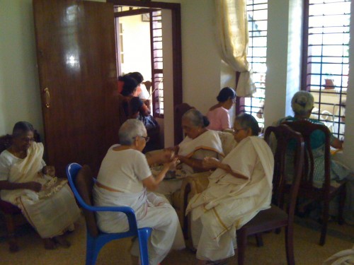 The simple process of wick-making makes the elderly women feel happy and worthwhile