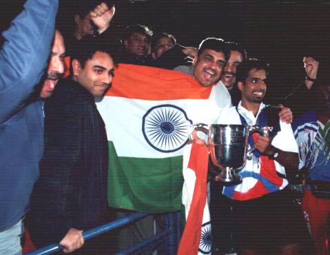 Gopi with one of his many international wins for the country 