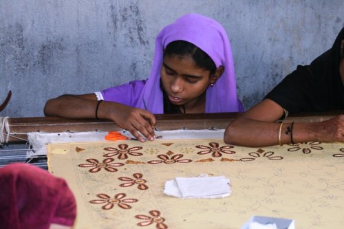 Providing life skills like hand embroidery is an important tool for making women independent