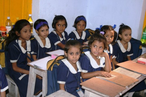 Education for girls is given special importance at the school