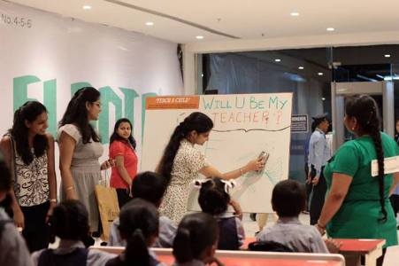 Innovative promotional strategy - Teach A Child team in Elante Mall