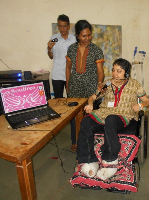 Preethi at the Soulfree office