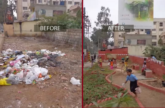 Watch how a garbage dump was unbelievably transformed into a public park!