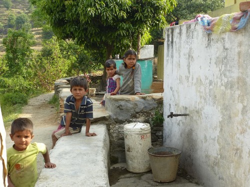 Rainwater harvesting tanks become an important part of the village community