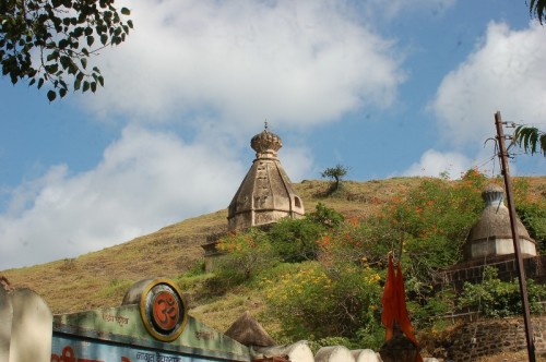 Sagareshwar Temple near the sanctuary gate.