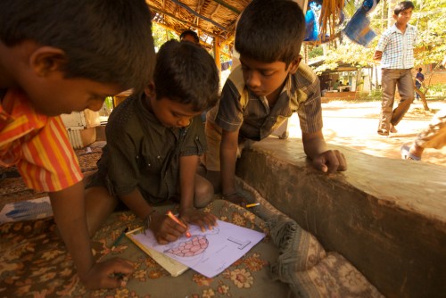Children at Ananya are taught by conceptual learning and not textbooks