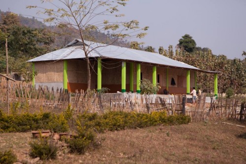 And here is the completed school building!