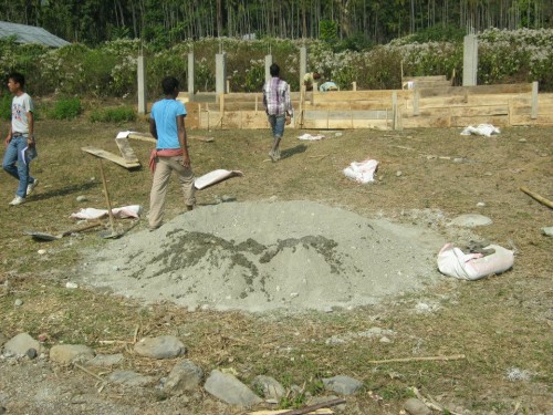 The foundation for the school was laid exactly a year ago