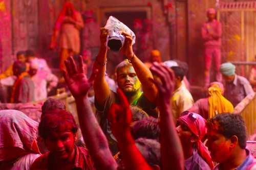 Photographers from around the world gather in Vrindavan to capture this carnival of colours