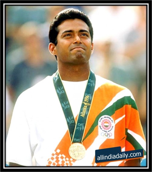 Leander with the Olympic Medal