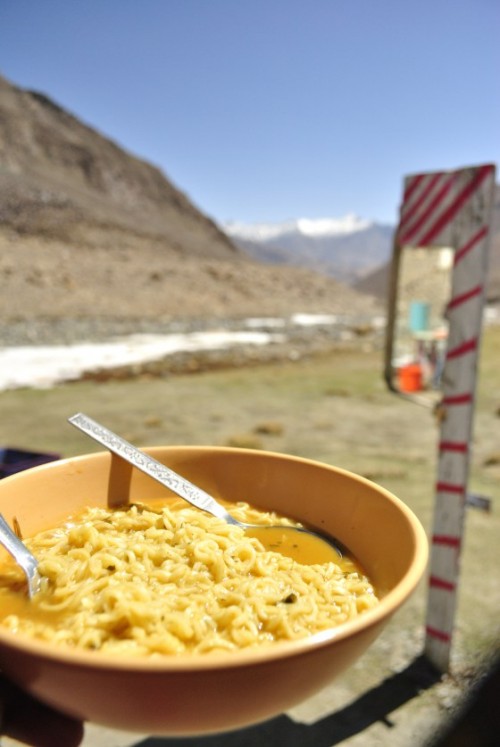 Cold winds, snow in the river bed, a restaurant in the middle of nowhere selling piping-hot Maggi. Life couldn’t have been better then.