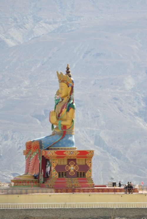 Maitreya – Buddha’s avatar – overlooking the village of Diskit.