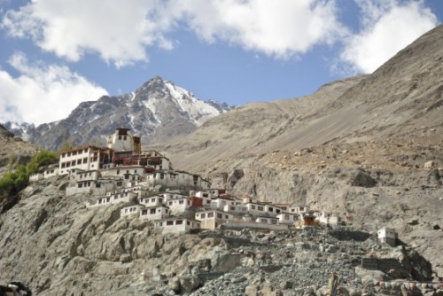 Diskit Monastery, on the way back from Nubra Valley.