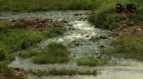 The first trickle after the first of the monsoon showers 